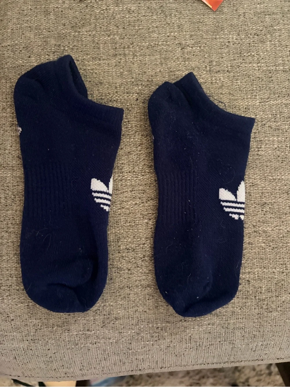 adidas Navy Low-Cut Trefoil No-Show Socks